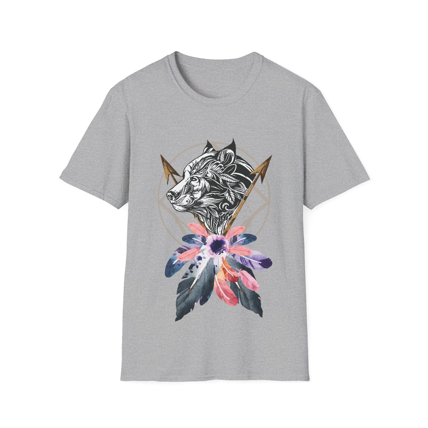 Wolf Catcher T-Shirt - Unisex Softstyle Tee for Wildlife Lovers