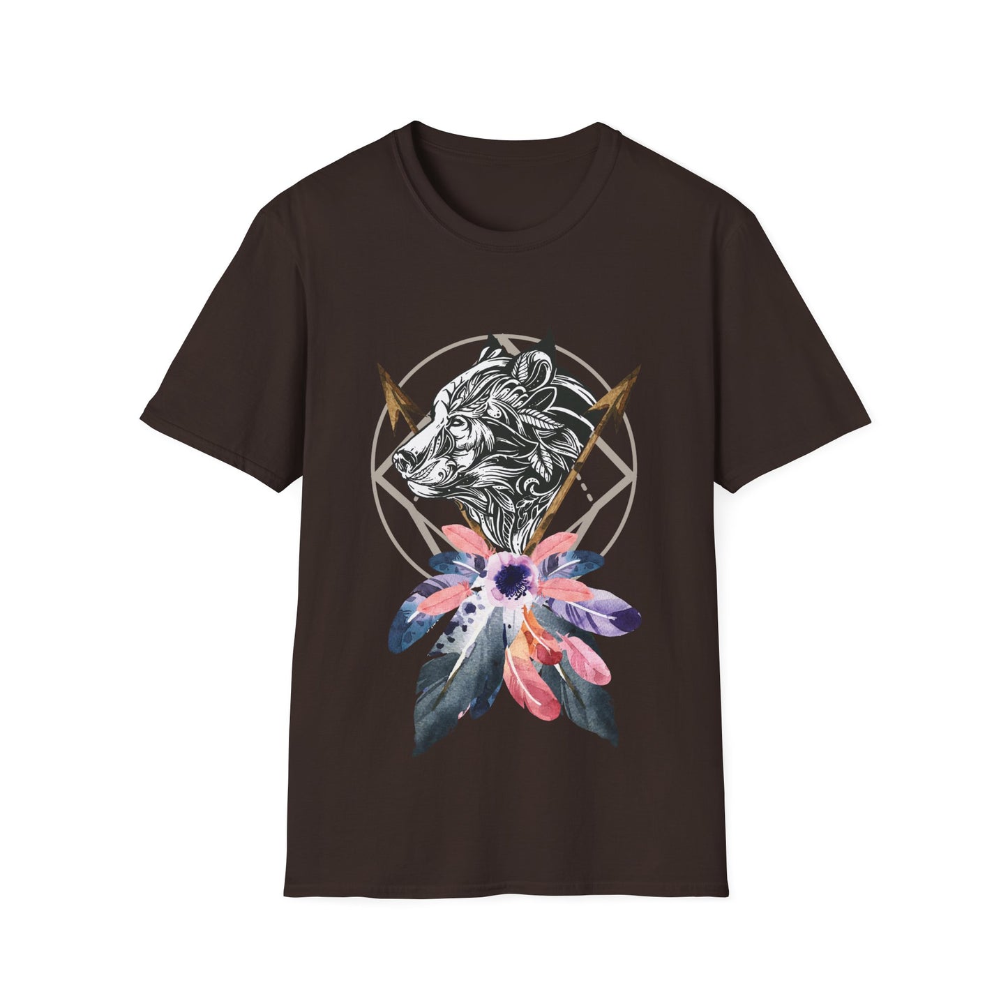 Wolf Catcher T-Shirt - Unisex Softstyle Tee for Wildlife Lovers
