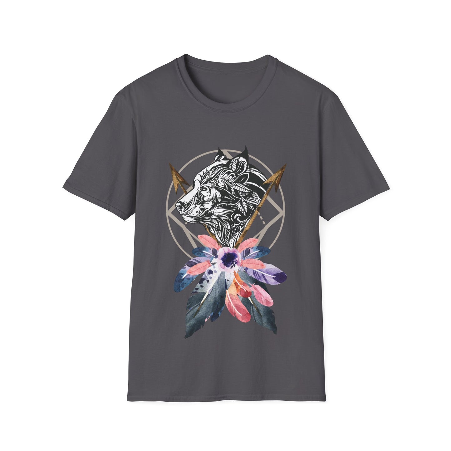 Wolf Catcher T-Shirt - Unisex Softstyle Tee for Wildlife Lovers