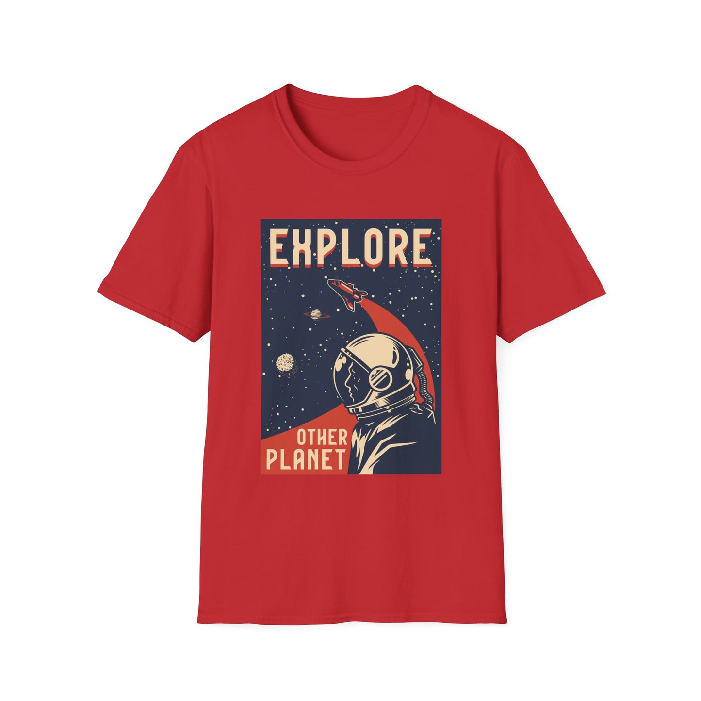 Unisex T-Shirt Explore Other Planet Sci-Fi Graphic Tee
