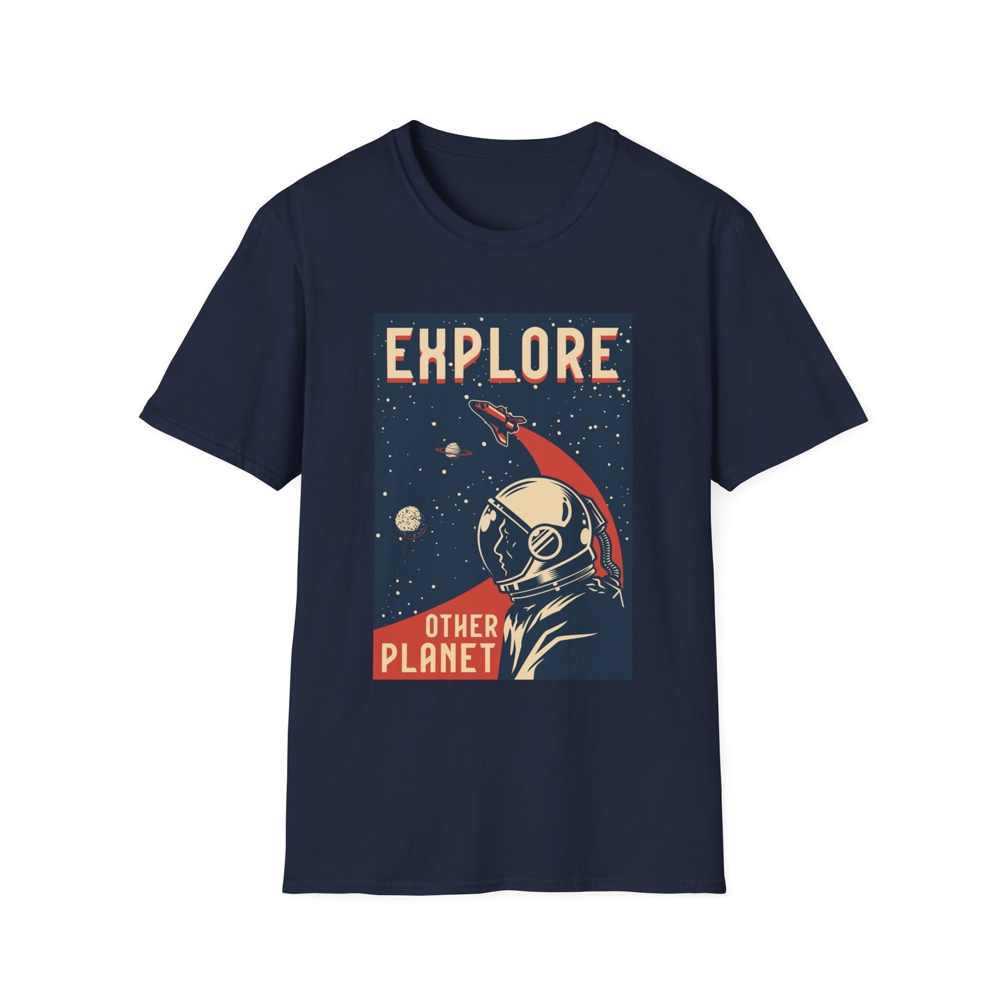 Unisex T-Shirt Explore Other Planet Sci-Fi Graphic Tee