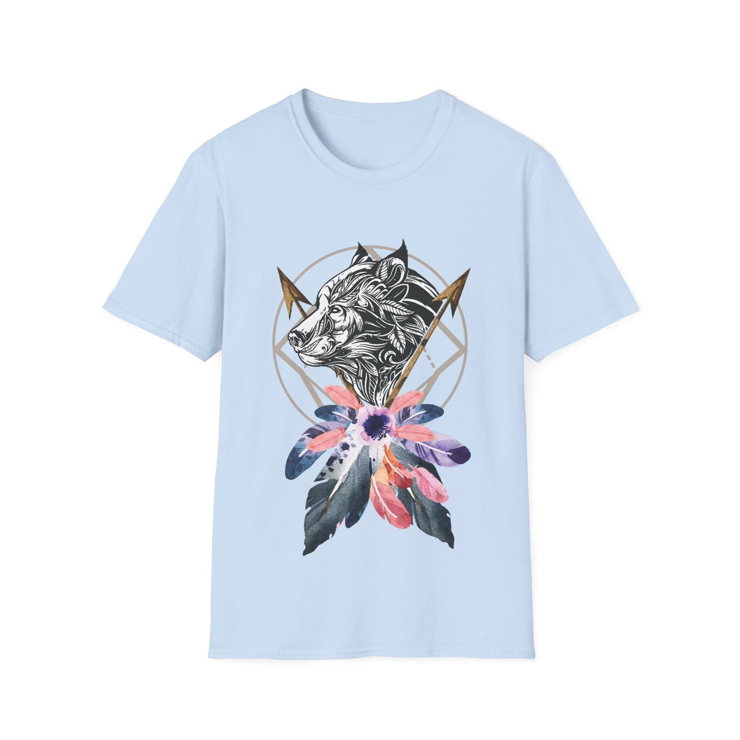 Wolf Catcher T-Shirt - Unisex Softstyle Tee for Wildlife Lovers