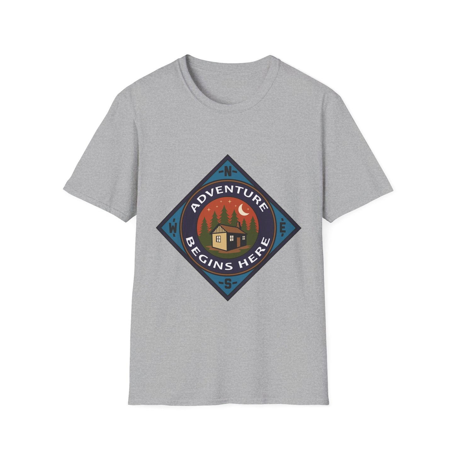 Adventure Begins Here Unisex T-Shirt