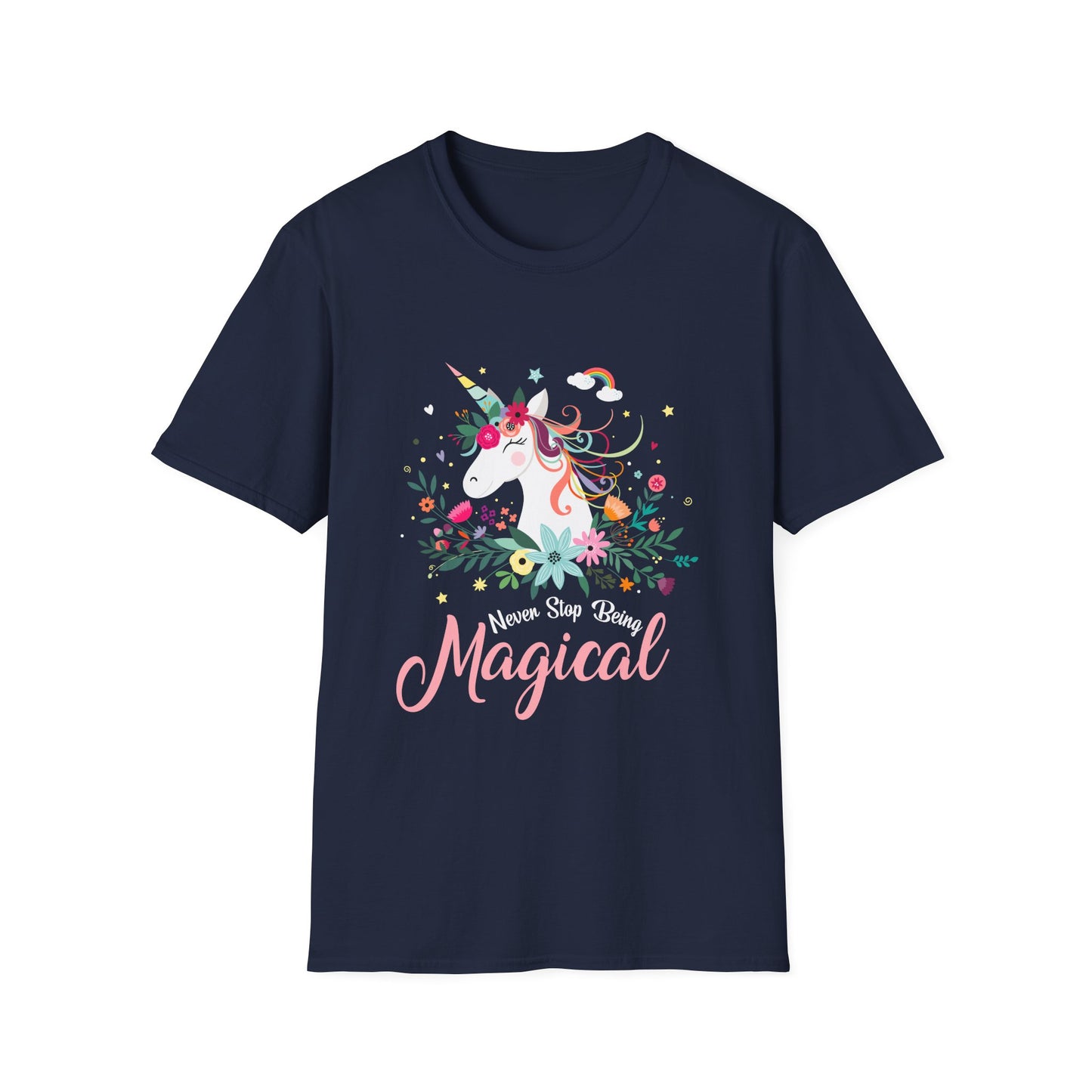 Unisex Softstyle T-Shirt National Unicorn Day Celebration Tee