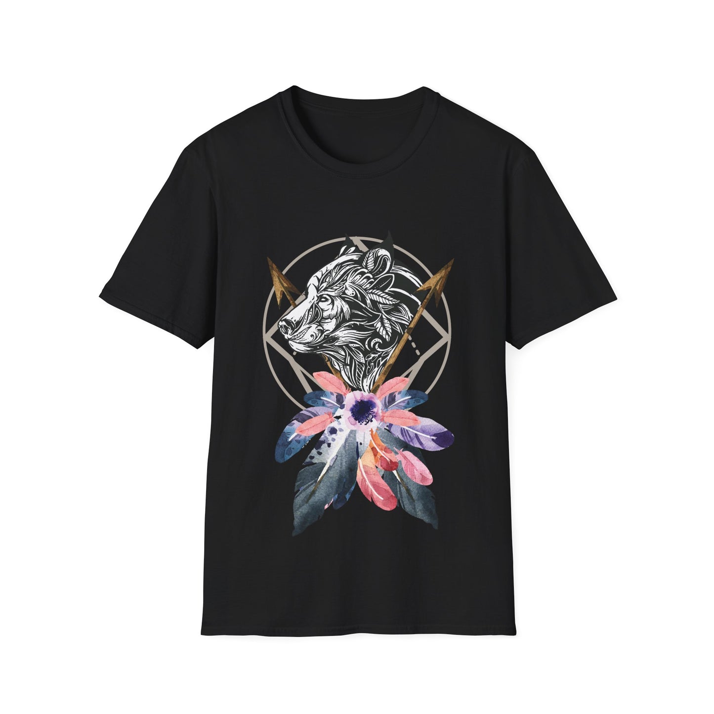 Wolf Catcher T-Shirt - Unisex Softstyle Tee for Wildlife Lovers
