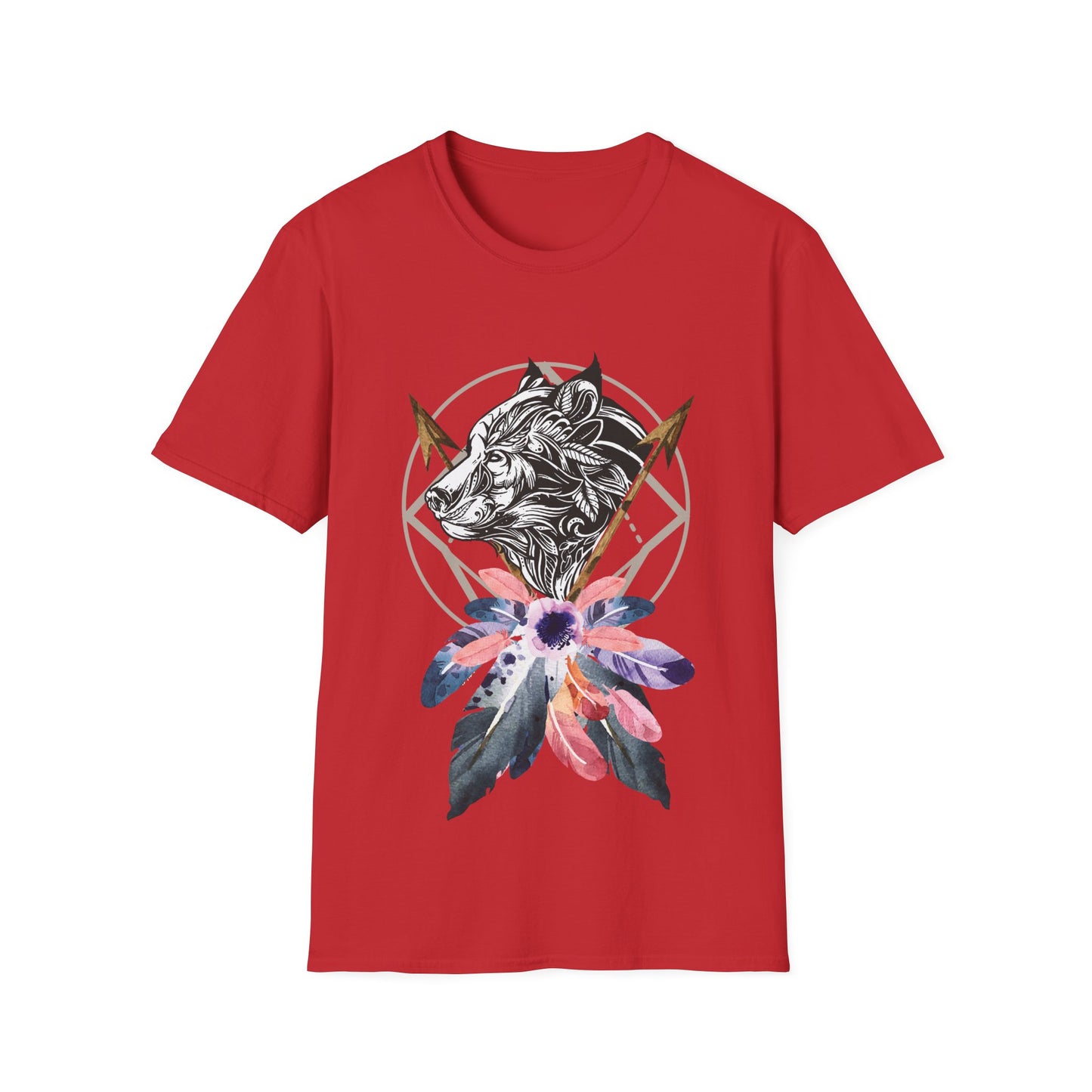 Wolf Catcher T-Shirt - Unisex Softstyle Tee for Wildlife Lovers