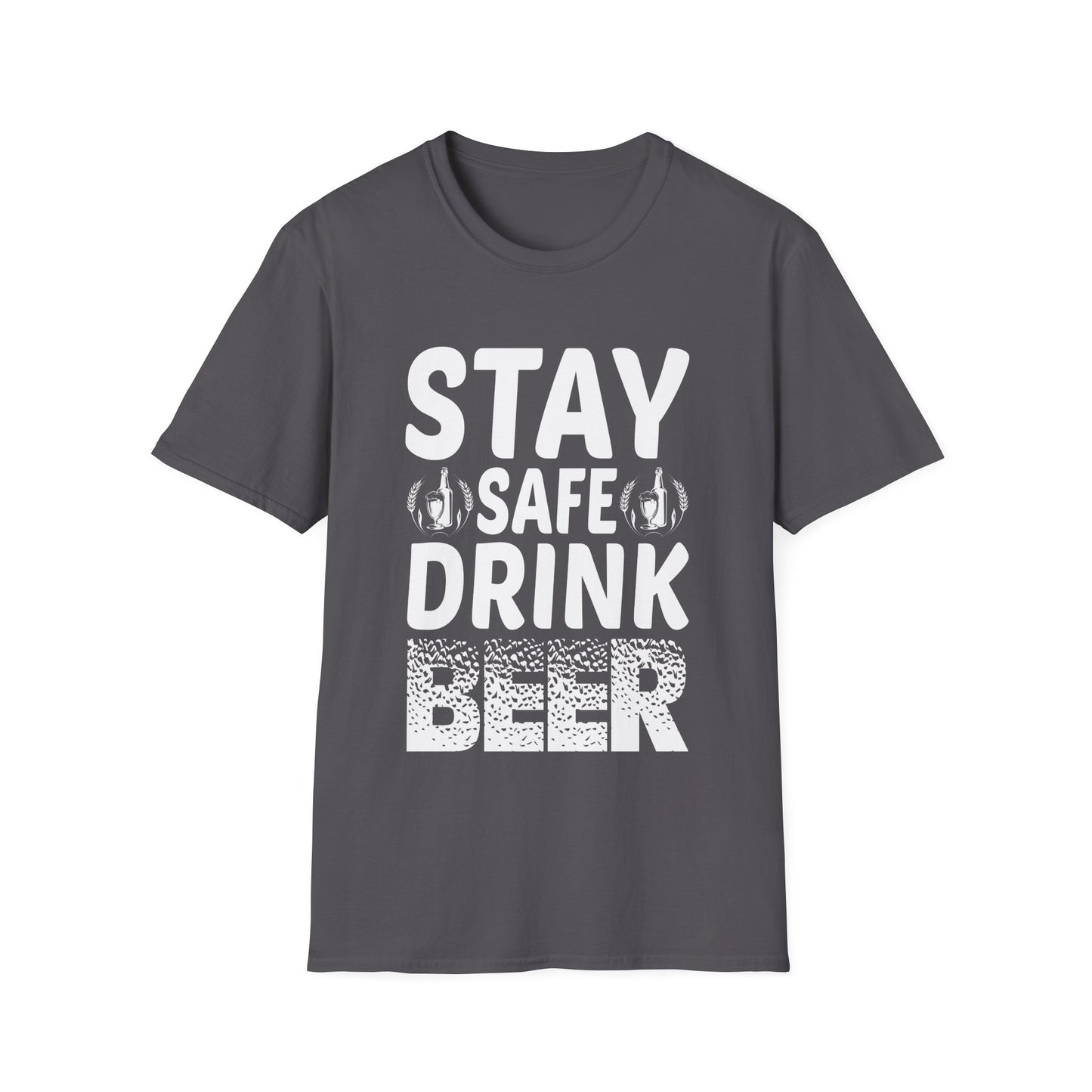 Beer Drinking Unisex T-Shirt - Stay Safe Design