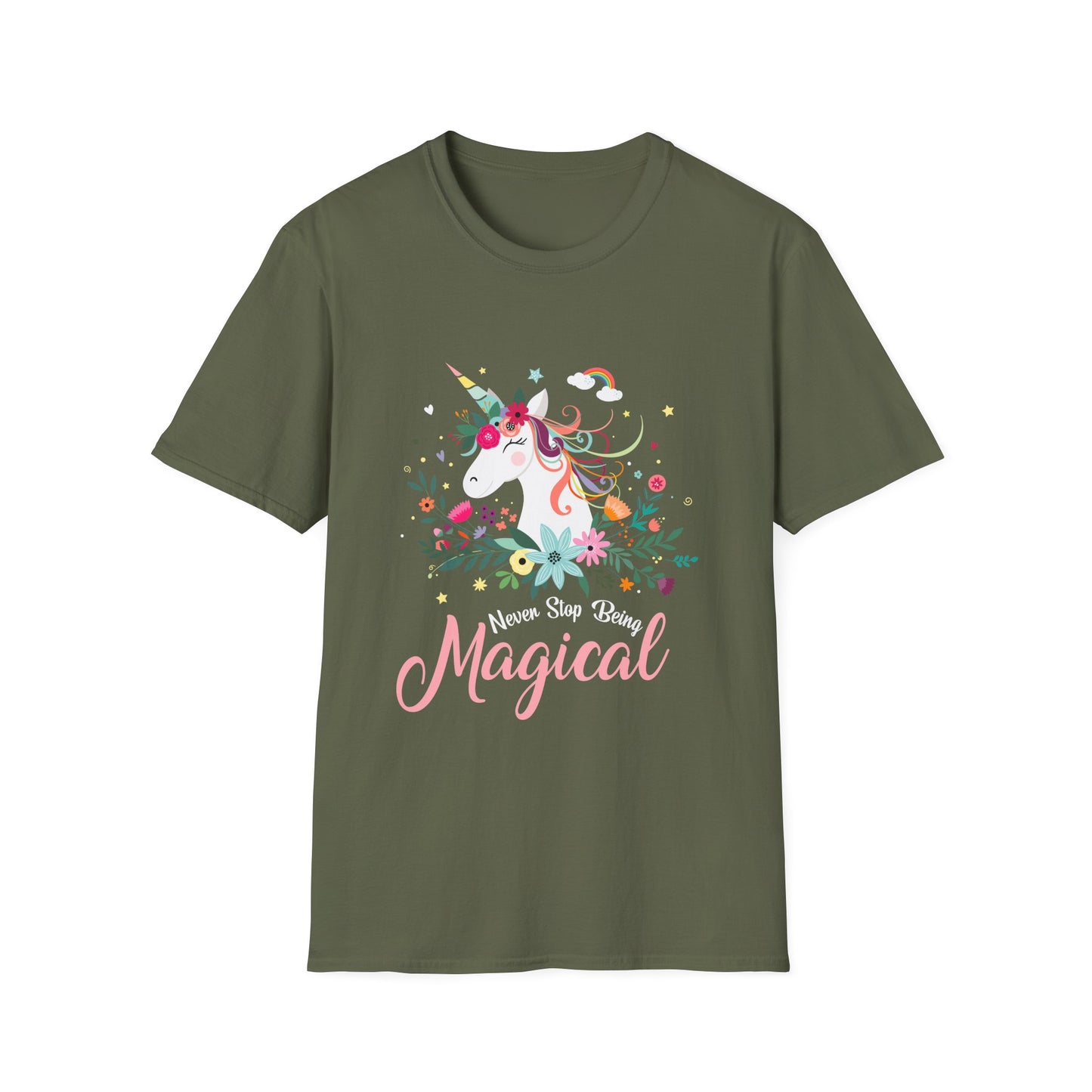 Unisex Softstyle T-Shirt National Unicorn Day Celebration Tee