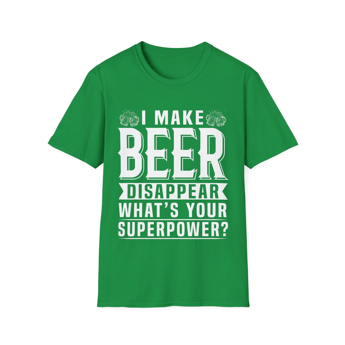 Beer Disappear Unisex T-Shirt - What's Your Superpower Design