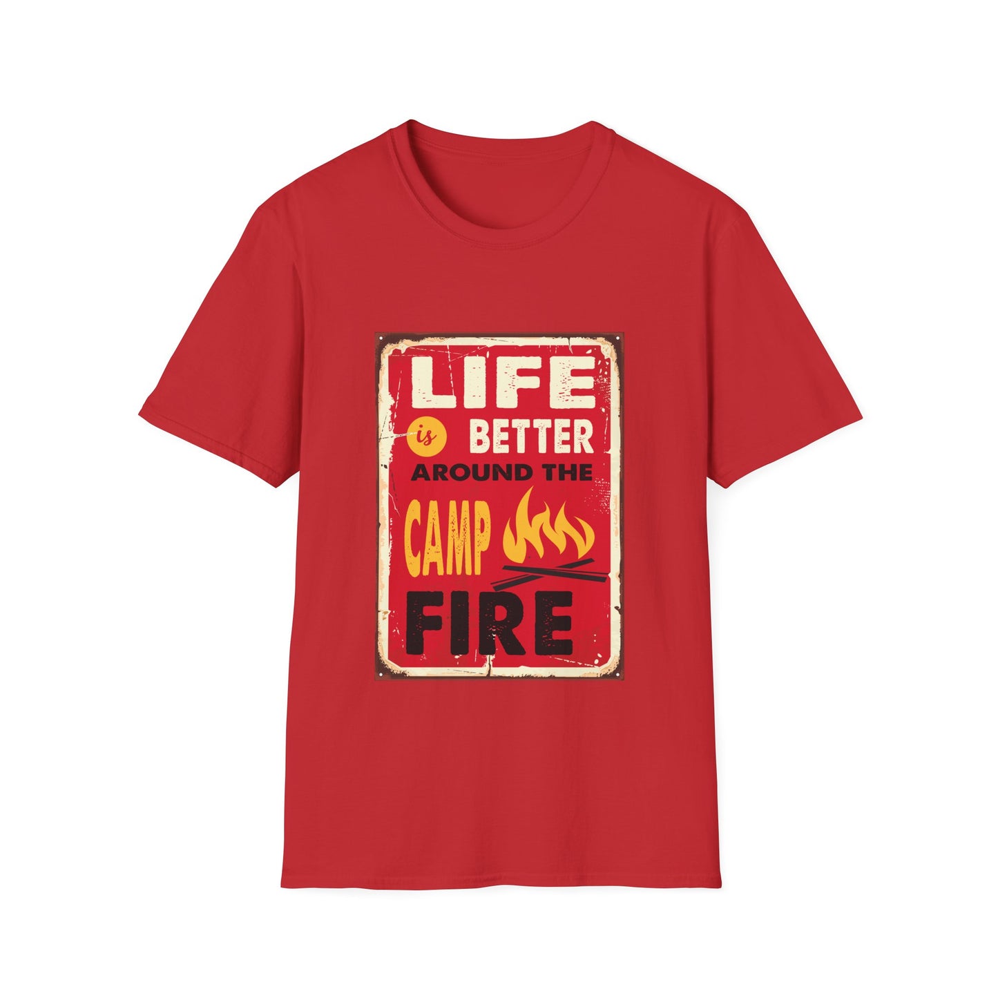 Camp Fire Unisex T-Shirt - Life's Better Design
