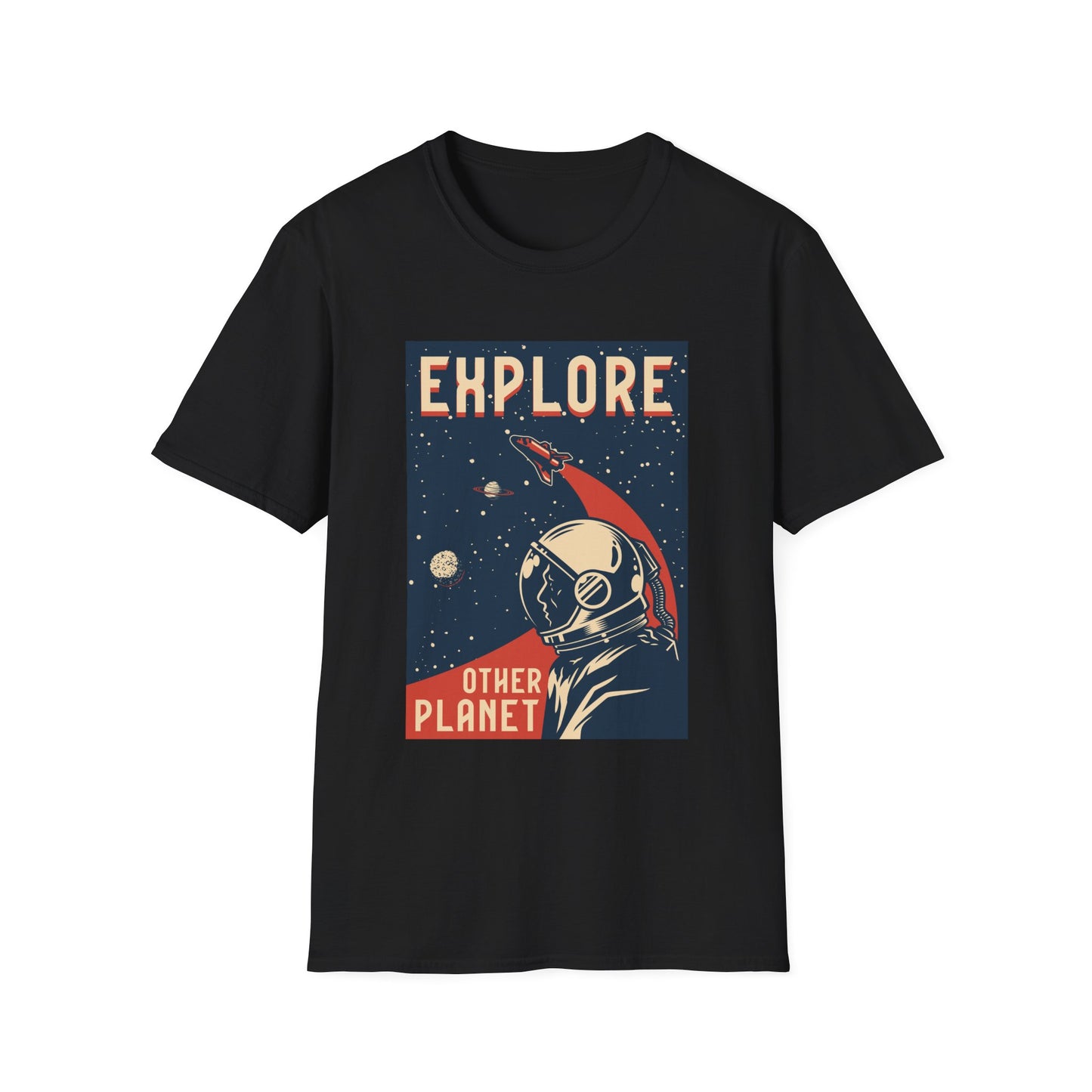 Unisex T-Shirt Explore Other Planet Sci-Fi Graphic Tee