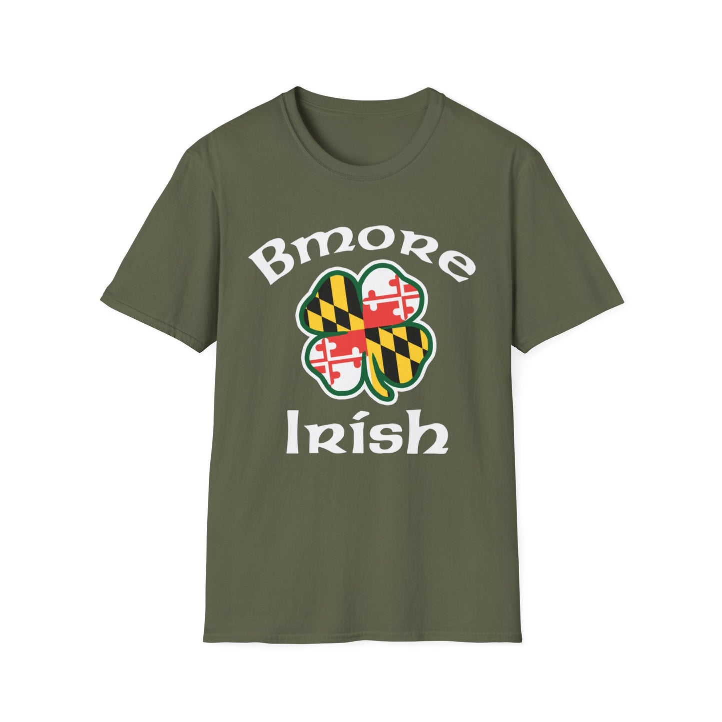 Unisex T-Shirt Baltimore Irish Shamrock Design
