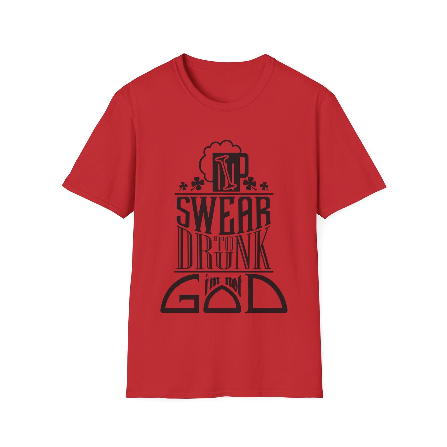Funny Unisex Softstyle T-Shirt - I Swear Design