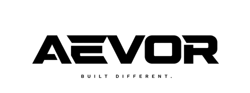 AEVOR logo with tagline 'BUILT DIFFERENT.' on a white background