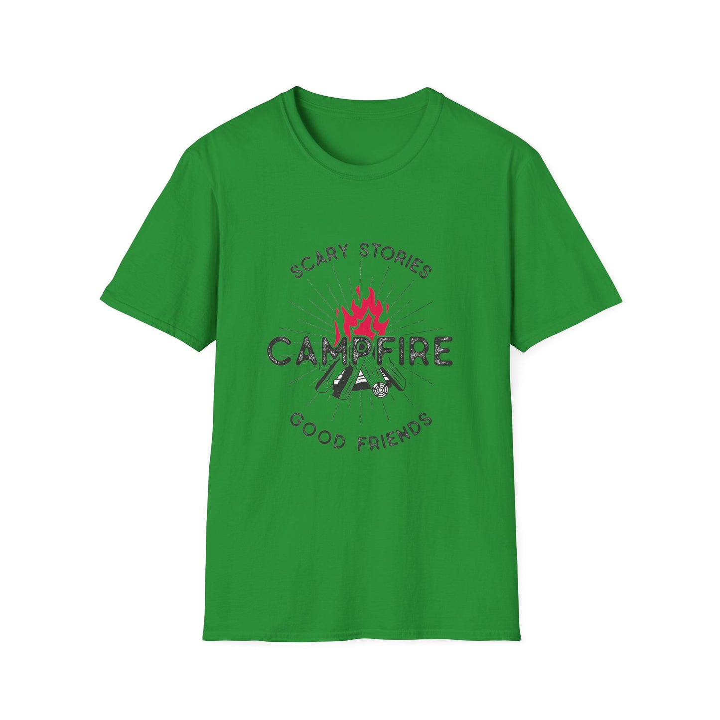 Campfire T-Shirt - Cozy Unisex Softstyle Tee for Outdoor Enthusiasts