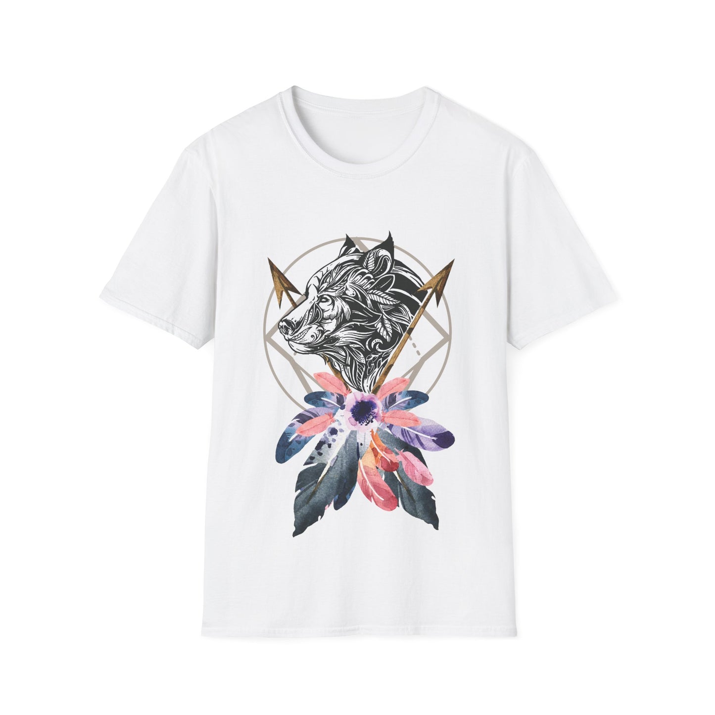 Wolf Catcher T-Shirt - Unisex Softstyle Tee for Wildlife Lovers