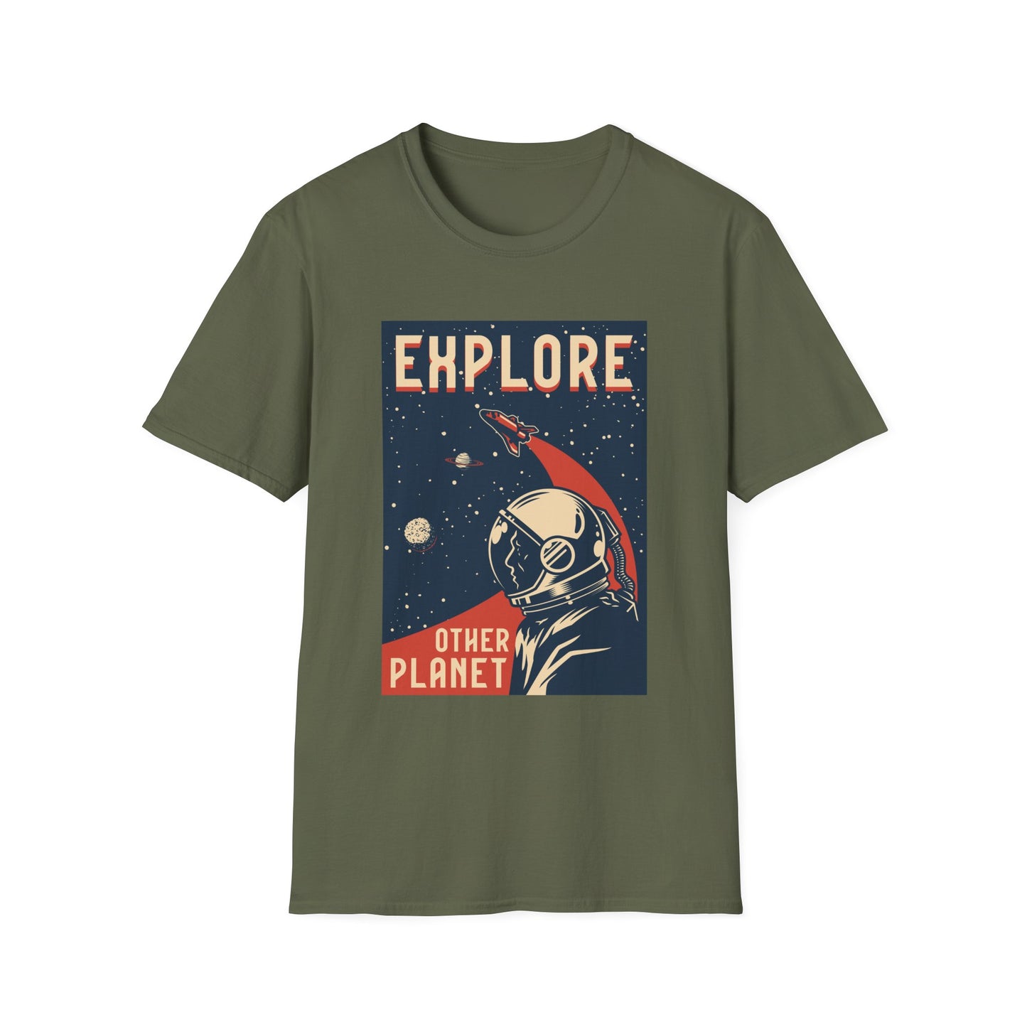Unisex T-Shirt Explore Other Planet Sci-Fi Graphic Tee