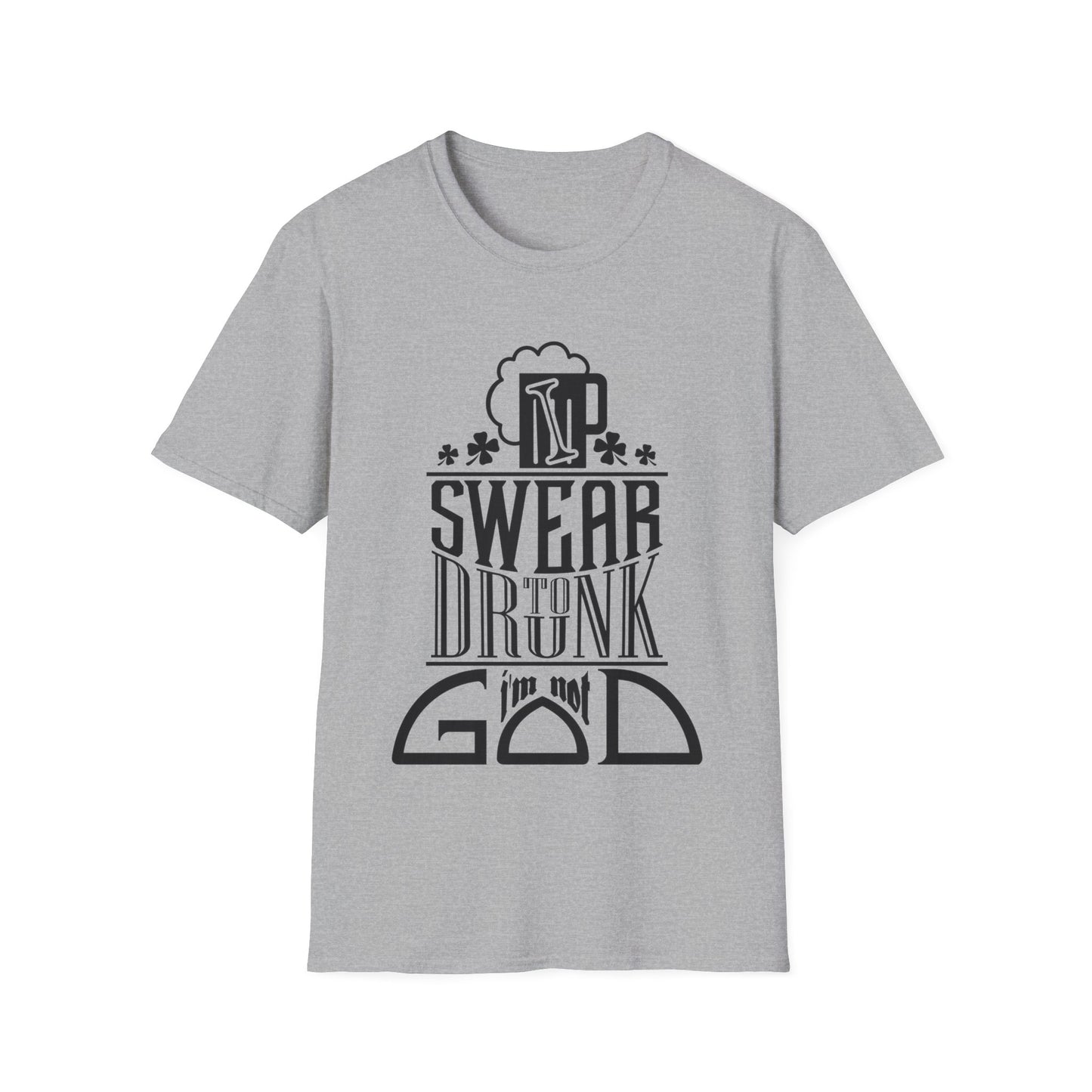 Funny Unisex Softstyle T-Shirt - I Swear Design