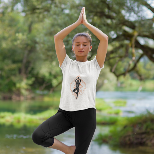 Yoga Tee - Tree Pose Design