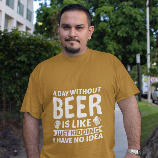 Beer Lover T-Shirt - A Day without Beer Design