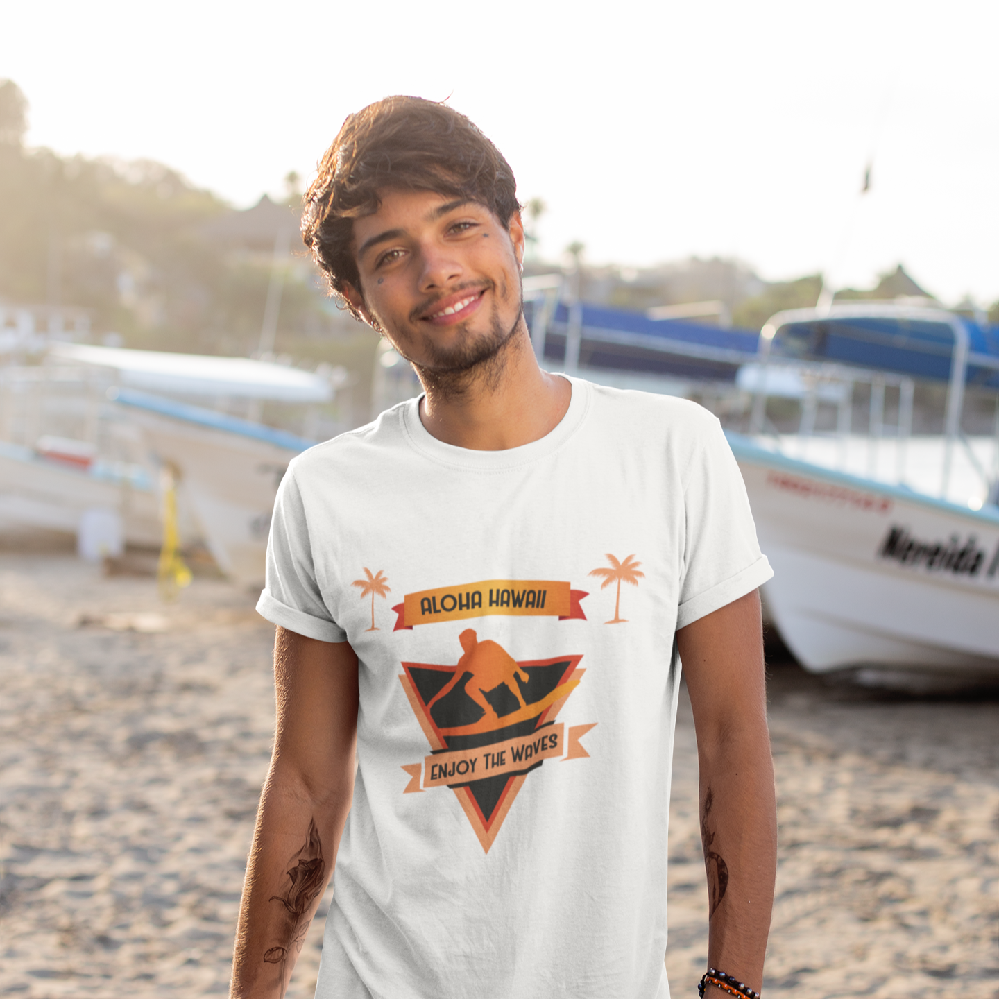 Aloha Hawaii T-Shirt - Enjoy the Waves